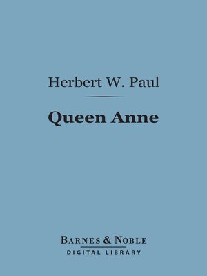 cover image of Queen Anne (Barnes & Noble Digital Library)